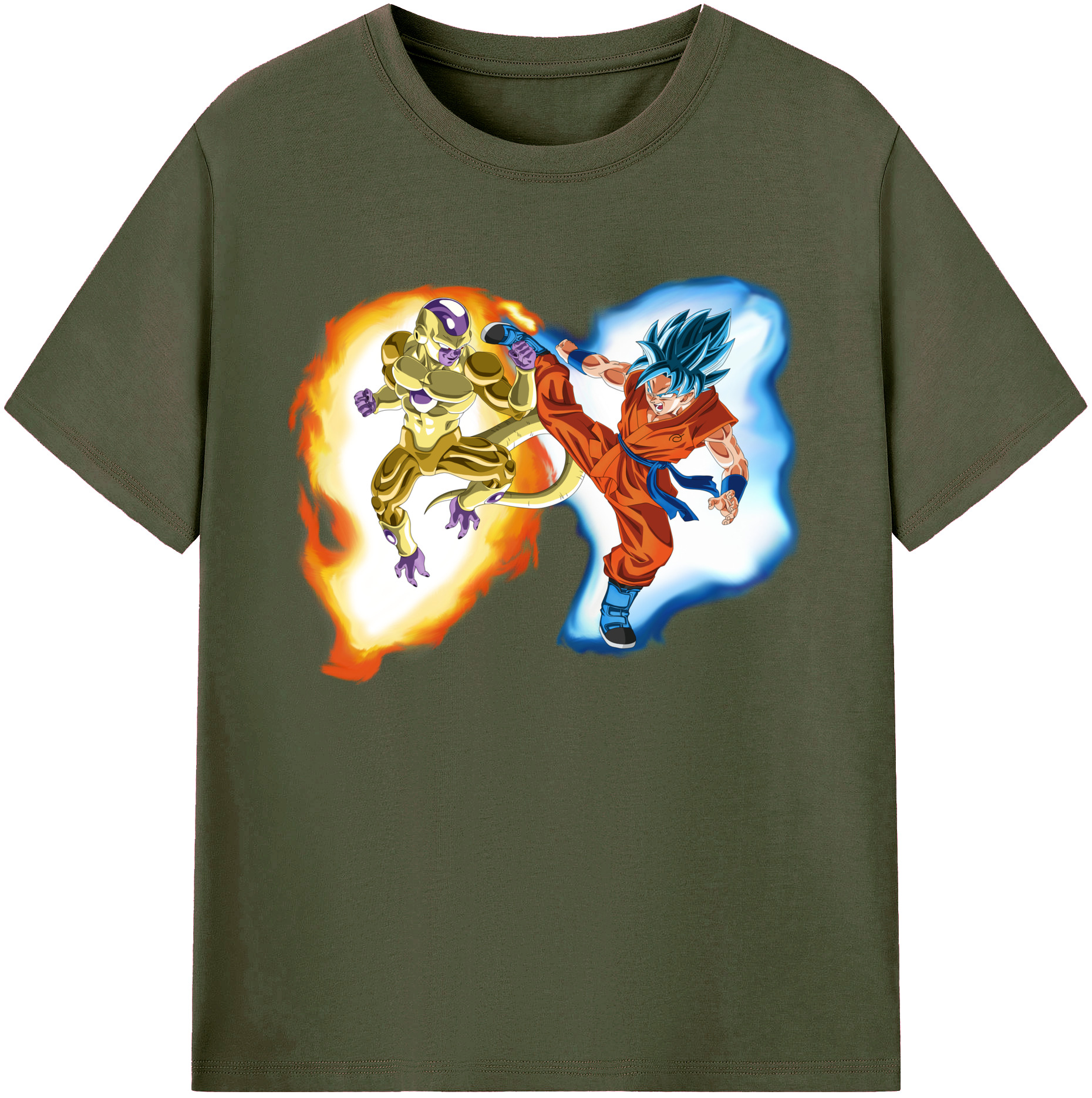 （画像用） ドラゴンボール フリーザ DRAGON BALL Frieza 綿100％ メンズ半袖Tシャツ｜肌触りやわらか＆通気性